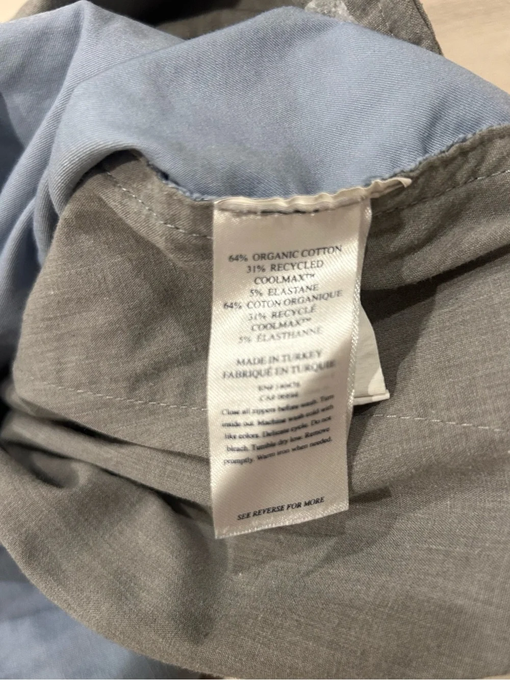 Faherty Light Blue Men's Flat Front Shorts